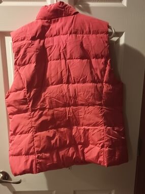 Deep Orange Quilted Puffer Vest